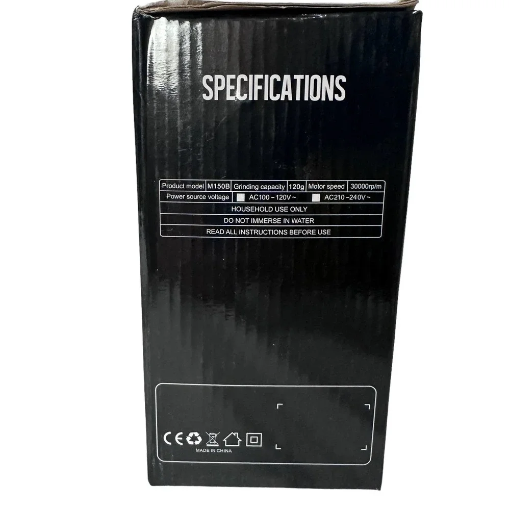 Electric Coffee Grinder,‎ Coffee Beans Grind Mill Stainless Steel Blades 150W